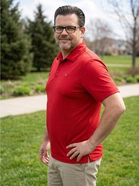 Callaway Athleisure Opti-Dri Red Polo Golf Sport Shirt-XL